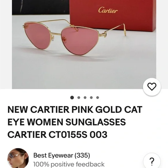 Cartier Red Sunglasses Luxurious Accessory